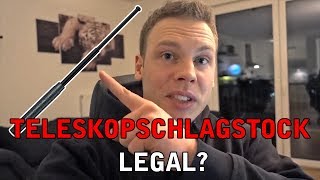 Teleskopschlagstock Legal  TURBO TORBEN STAHLRUTE TONFA POLIZEISTOCK HÄRTETEST SELBSTVERTEIDIGUNG [upl. by Winer184]