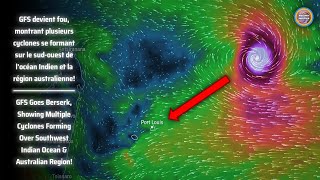 GFS Goes Berserk Showing Multiple Cyclones Forming Over Southwest Indian Ocean amp Australian Region [upl. by Chicky]