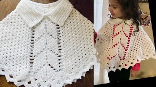 WOW  CAPITA TEJIDA A CROCHET PARA NIÑA DE 3 A 5 AÑOS  FACIL Y RAPIDA PATRÓN DE CROCHET [upl. by Arri]