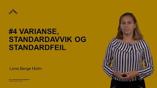 4 Varianse standardavvik og standardfeil [upl. by Kenleigh376]