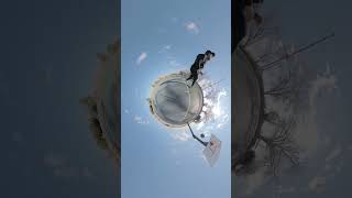 Trippy 360° video editing shorts tinyplanet 360video insta360 [upl. by Alle]