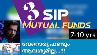 3 mutual fund for SIP വേറൊരു ഫണ്ട് ആവശ്യമില്ല sip indexfunds flexicapfund smallcapfunds [upl. by Yseulte993]