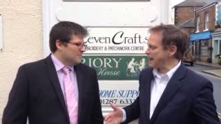 Will Goodhand introduces Grant Shapps to Guisborough Busine [upl. by Donielle8]