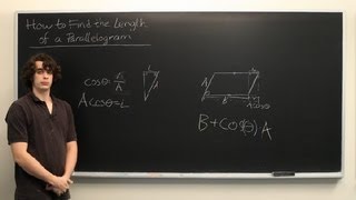 How to Find the Length of a Parallelogram  Parallelograms amp Math [upl. by Nyrek]