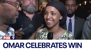 Rep Ilhan Omar reacts after decisive primary win [upl. by Penney67]