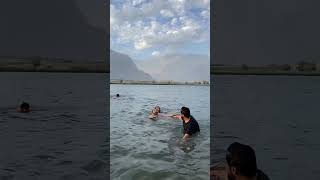 Drowning waterphobic person was laughing at by his friends satisfying nature gilgitbaltistan [upl. by Lyns]