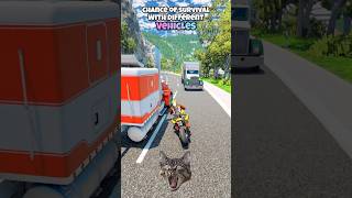 Chance of survival with different vehicles beamng beamngdrive game gameplay gaming beamngcrash [upl. by Imoian959]