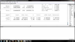 Stata Bivariate Regression [upl. by Moia]