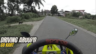 driving Around GO KART in village CAR CROSS HOMEMADE MINI BUGGY MINI JEEP MINI CAR Build fyp [upl. by Tanner395]