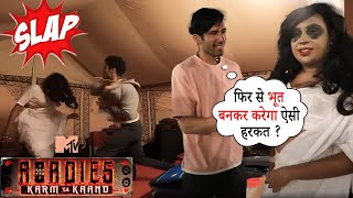 Siwet Slapped Kaand Kumar  Roadies Ghost  Bhoot  Prank  MTV Roadies S19  Kaand Kumar Roadies 19 [upl. by Neelyak]