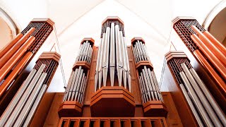 There is a 32 BOMBARDE on this 2 Manual Organ  Paul Fey Organ Demonstration St Peter Waltrop DE [upl. by Aicilanna]