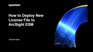 How to Deploy New License File to ArcSight ESM [upl. by Adnawyt]