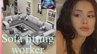 Sofa fitting worker 2024 New video [upl. by Fromma240]