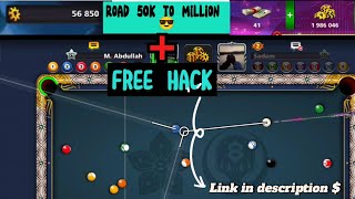 8 ball pool Aim hack with road 50k to Million8 ball pool free hacklong lines hack  8ballpool [upl. by Inait]