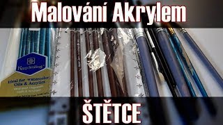 Štětce pro malování akrylem [upl. by Ruy]