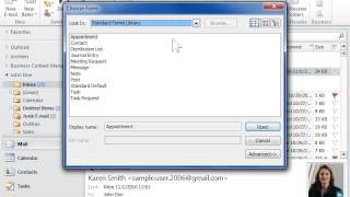 Outlook 2010 Create an Outlook form [upl. by Macrae]