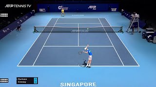 1 Hubert Hurkacz 🇵🇱 vs Maxime Cressy 🇺🇸  2022 Singapore Tennis Open Final [upl. by Nimzaj]