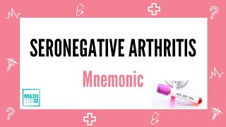 Seronegative Arthritis  Seronegative Arthropathy  Mnemonic  Rheumatology  Medi Trix [upl. by Angadreme]