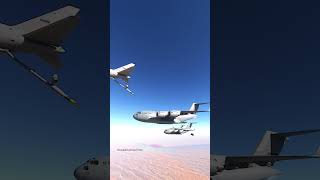 C17 Airdrop and Refueling  TouchingCloud amp Delta Simulation [upl. by Dave]