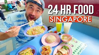 The Ultimate 24 Hour FOOD Tour in SINGAPORE [upl. by Hufnagel]