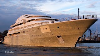 OPERA Project SASSI  float out of the brand new LÜRSSEN superyacht at BlohmVoss  4KQualityVideo [upl. by Aidni]