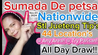 Sumada De petsa nationwide Stl Jueteng Tips 44 Locations ♥️ November 072024 [upl. by Jehius]