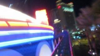 Speed  The Ride at night Front Seat onride POV Las Vegas NASCAR Café [upl. by Roselin]