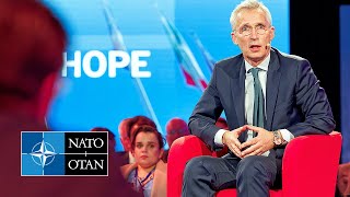 NATO Secretary General Jens Stoltenberg at the Brussels Forum 24 MAY 2023 [upl. by Vacuva469]