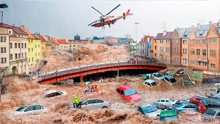 Horrific Flood in Poland Cities went under water due to Flash Floods The Whole World is Shocked [upl. by Ardnnaed]