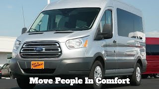 1 Owner 2018 Ford Transit Passenger Van  Seats 10 [upl. by Anekam885]