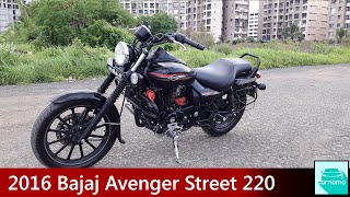 2016 Bajaj Avenger Street 220 Detailed Walkaround Start up and Exhaust Note  carnama [upl. by Selinda]