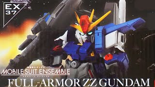 フルアーマーキター「モビルスーツアンサンブル EX37 フルアーマーZZガンダム（FULLARMOR ZZ）プレバンのガシャポン  MOBILE SUIT ENSEMBLE」開封・組立・レビュー [upl. by Aleahs]