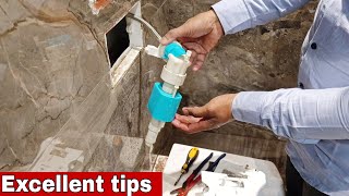 how to repair leaking concealed flush tank [upl. by Esinahs]