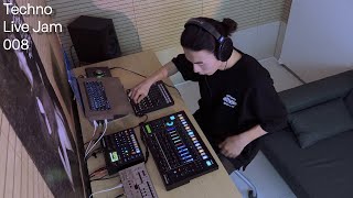 Techno Live Jam 008 with TR8S  Digitone  TB03 [upl. by Gotcher]