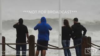 8252017 Port Aransas Tx Surge flooding roads high winds and massive breakers Hurricane Harvey [upl. by Suzann]