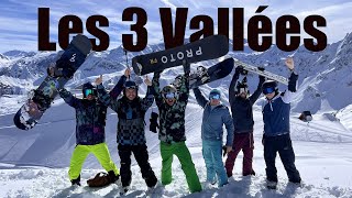 Snowboarding in Les 3 Vallées Les Menuires Val Thorens Orelle  2024 BOPO [upl. by Latsyek402]