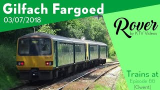 Trains at Gilfach Fargoed RHL  3718 [upl. by Atimad]