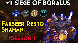 Farseer Resto Shaman  11 Siege of Boralus [upl. by Ruiz]