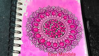 Color Mandala Art For Beginners  EasyMandala59 [upl. by Cirek251]