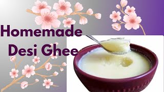 How to make desi ghee at home  Homemade desi ghee recipe  by yourcook [upl. by Werda]