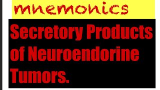 Secretory Products of Neuroendorine Tumors [upl. by Merp67]