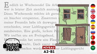 676 Deutsch lernen mit Geschichten  Deutsch lernen durch Hören  A2B1  Learn German with stories [upl. by Ecnadnac]