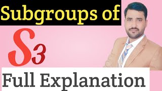 Subgroups of S3  HOW TO FIND SUBGROUPS OF S3  Subgroup of Permutation Group [upl. by Yrebmik]