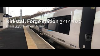 Double Class 333 Northern trains at Kirkstall Forge 312020 [upl. by Kiran]