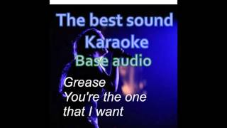 Grease  Youre the one that I want  karaoke  base audio [upl. by Donela629]