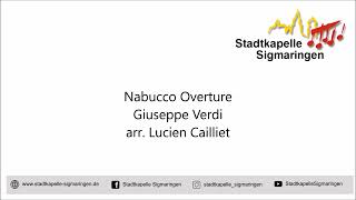 Nabucco Overture Giuseppe Verdi arr Lucien Cailliet  Stadtkapelle Sigmaringen 2000 [upl. by Ahsikat]