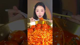 ramen and dumpling best combination fast mukbang mukbang ramen dumplings shortsfeed trending [upl. by Notnert]