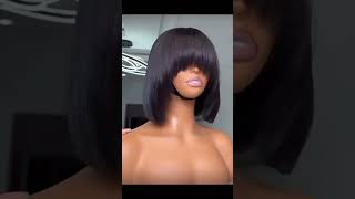 Own a fringe wig today love beauty diy explore youtube fyp foryou gluelesswig fypシ゚viral [upl. by Nosnah104]