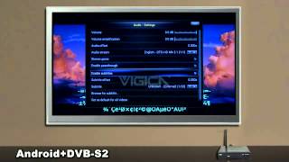 Full HD Android dvb s2t2 smart google tv box vigica c60xbmc cccam newcamd support [upl. by Ecidnarb]