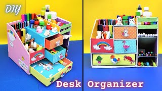 DIY Desktop Organizer Waste Paper  Recycle waste paper  Desk Organizer  Paper Crafts [upl. by Ackerley]